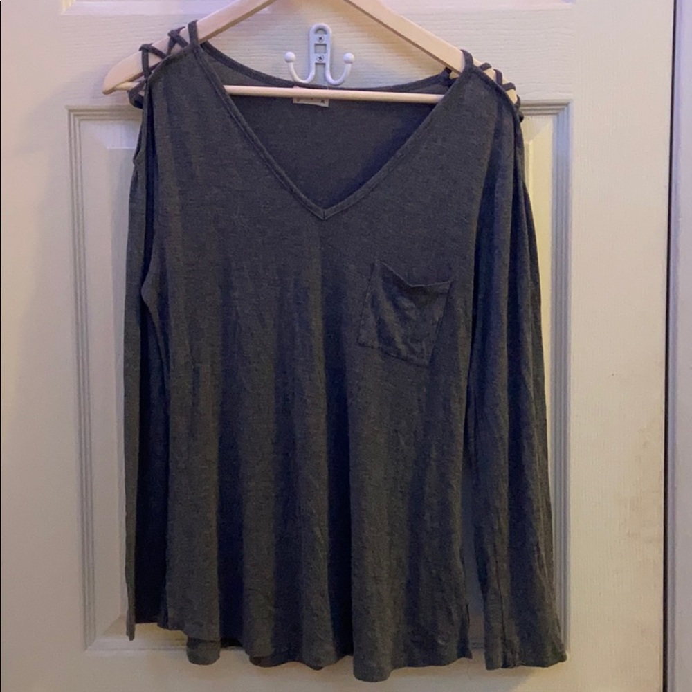 western grey long sleeve